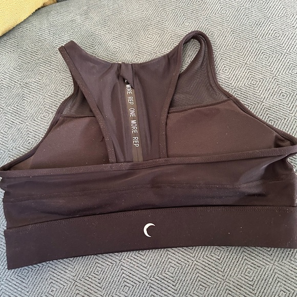 Zyia all star bra - black with leopard print worn once - Picture 2 of 6